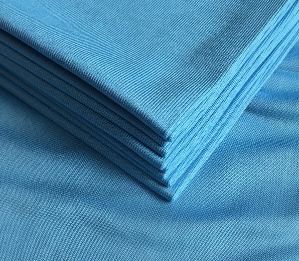 Blue Premium Glass Cloths (5 pack)