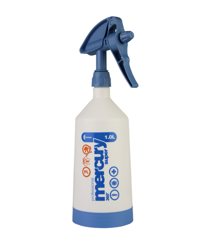 Kwazar Mercury Pro+ 1.0 litre Double-Action Trigger Spray Blue