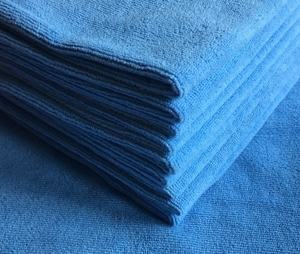 Light Blue Premium Microfiber Cloths (5 pack)