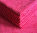 Red Premium Microfiber Cloths (5 pack)