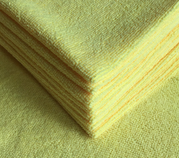 Yellow Eco Microfiber Cloths (5 pack)